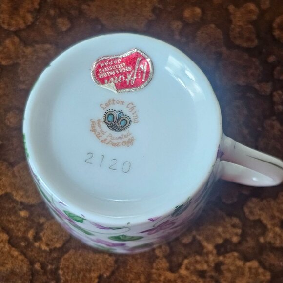 Lefton China Hand Painted Floral Demitasse Cup & Saucer Set - Picture 5 of 9